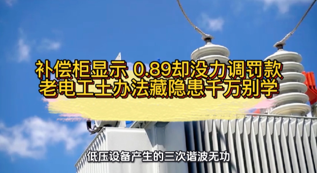 补偿柜显示 0.89却没力调罚款？老电工土办法藏隐患千万别学！