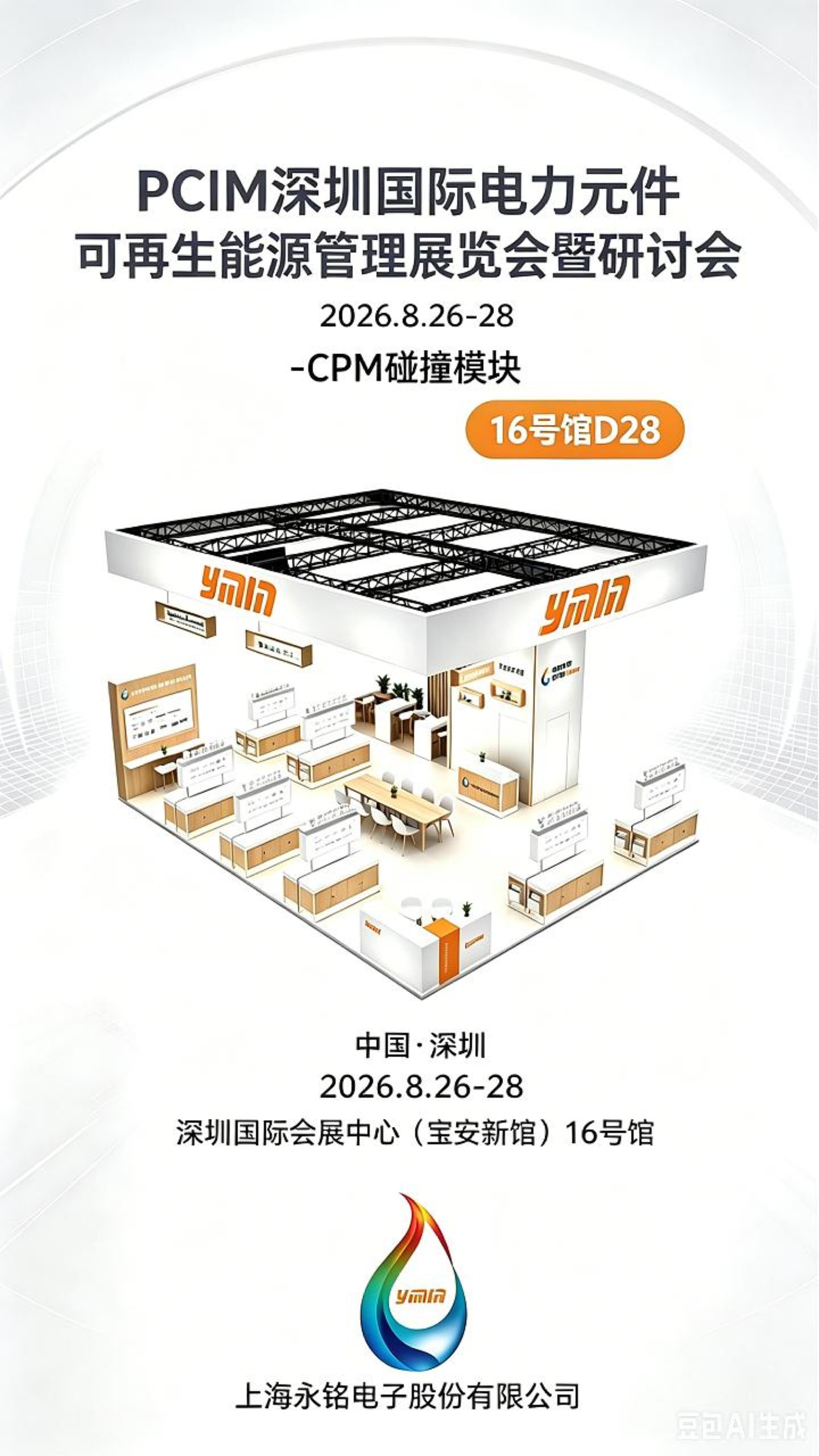 深圳PCIM展丨CPM碰撞电源模块，永铭SDH系列超容替代电池，-40℃极寒弱电等极限工况，稳定输出。