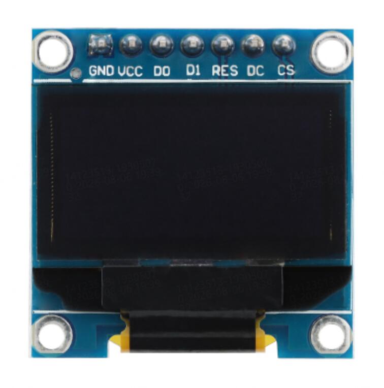 ESP32通过软件模拟SPI或硬件SPI驱动7P SPI OLED屏幕显示