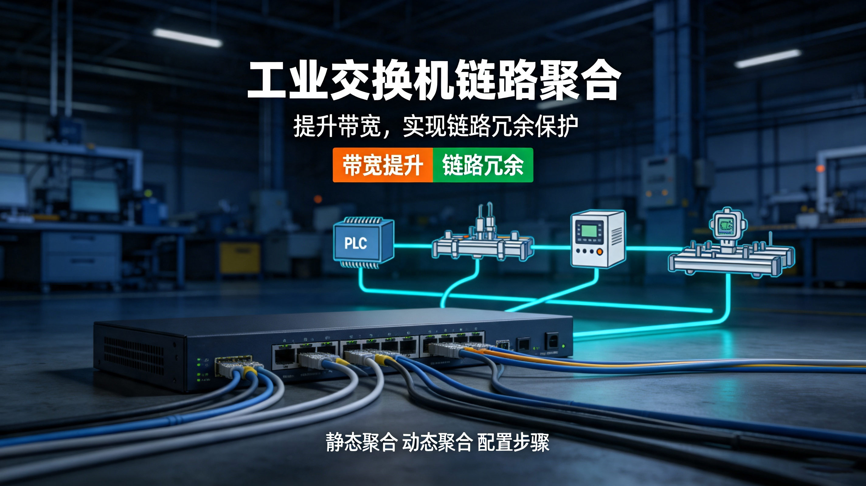 工控组网小知识：链路聚合的原理与配置教程#链路聚合 #交换机 #工业交换机 #工业自动化 #科技
 