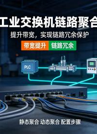 工控组网小知识：链路聚合的原理与配置教程#链路聚合 #交换机 #工业交换机 #工业自动化 #科技
 