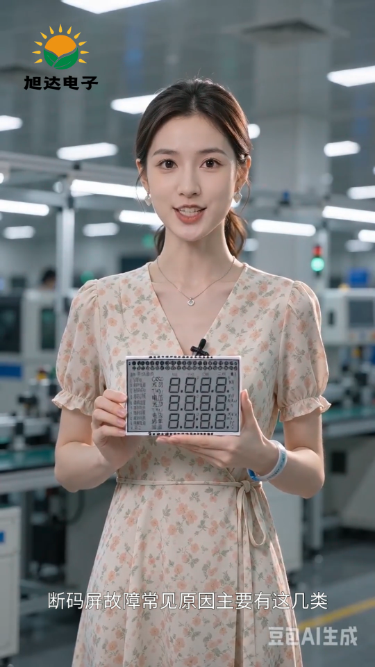 段码屏故障常见原因有哪些，宁波旭达电子为您讲解。#段码屏 #段码屏定制 #断码屏 #lcd段码液晶屏 