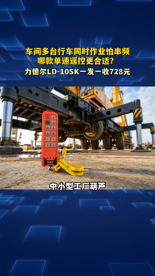 车间多台行车同时作业怕串频，哪款工业遥控更合适？