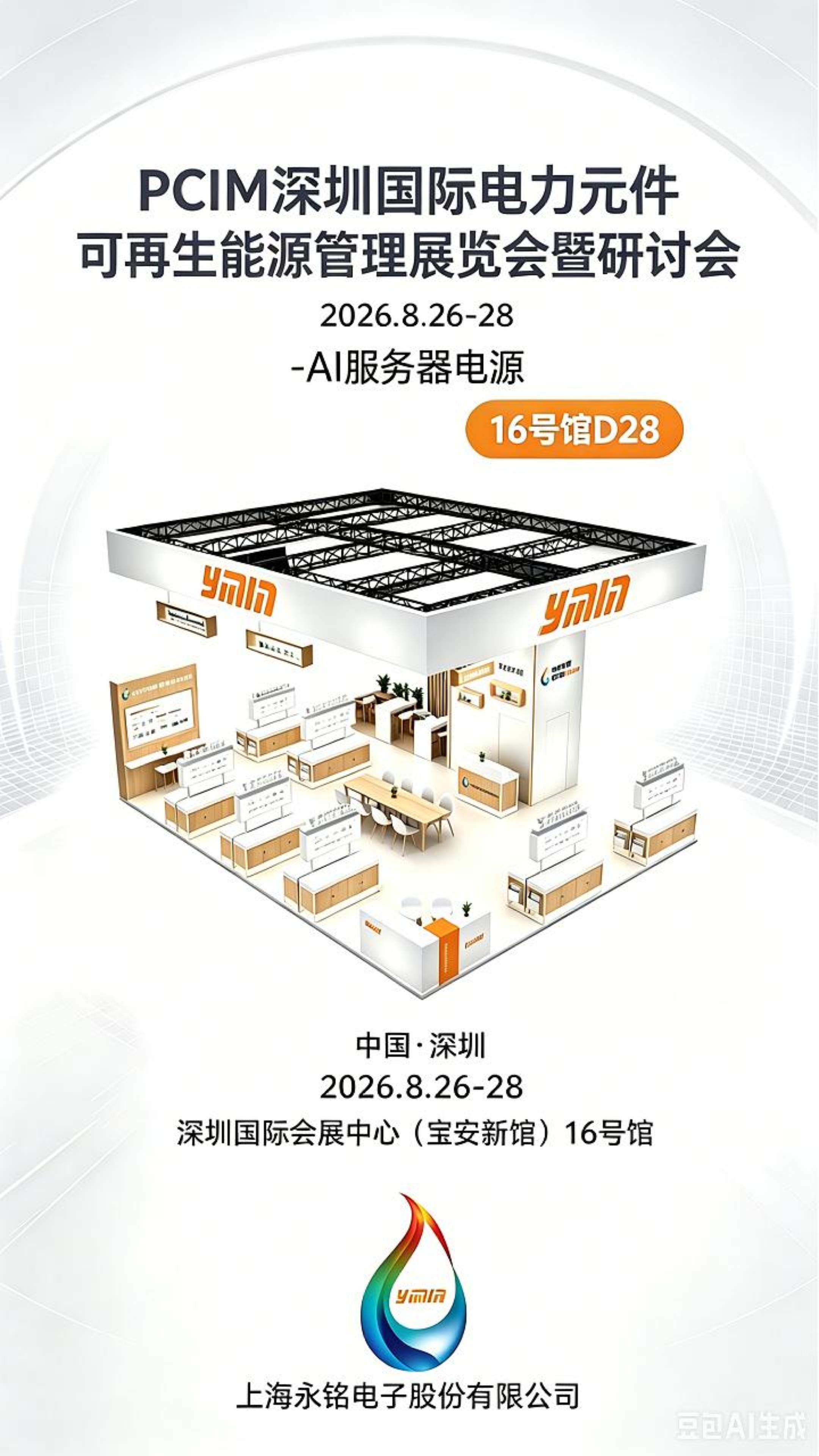 深圳PCIM展丨AI服务器电源-永铭提供从PFC输入端到负载点输出端的完整电容组合。# 服务器#电容器

 