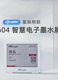 星纵物联DS3604智慧电子墨水屏