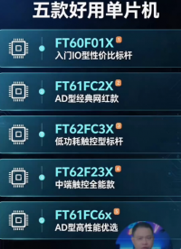 捷尚微FAE工程师分享辉芒微公认五款好用单片机！#单片机 