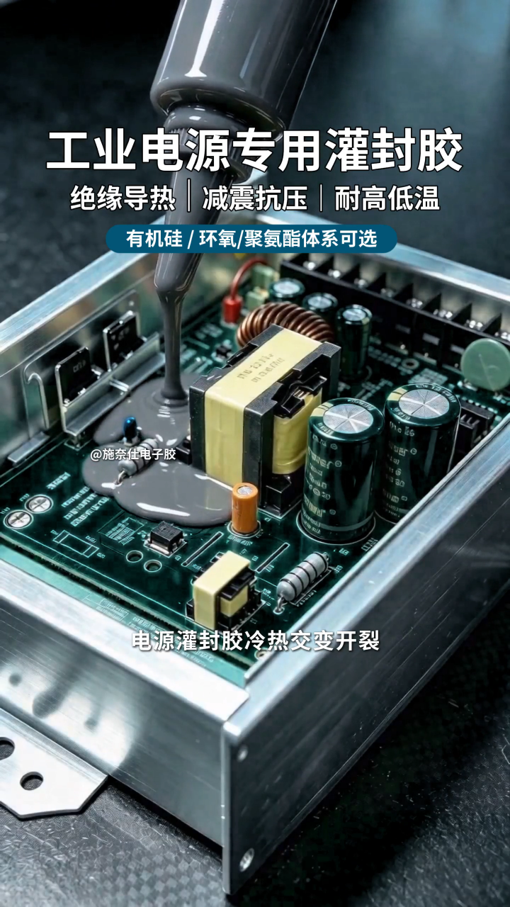 工业电源灌封胶冷热交替开裂防护失效怎么办？#电路知识 