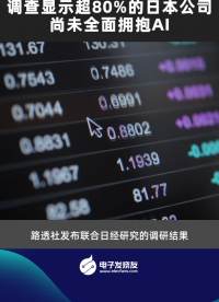 调查显示超80%的日本公司尚未全面拥抱AI