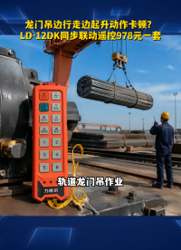 龙门吊边行走边起升动作卡顿？LD-12DK同步联动遥控978元一套#工业遥控器
 