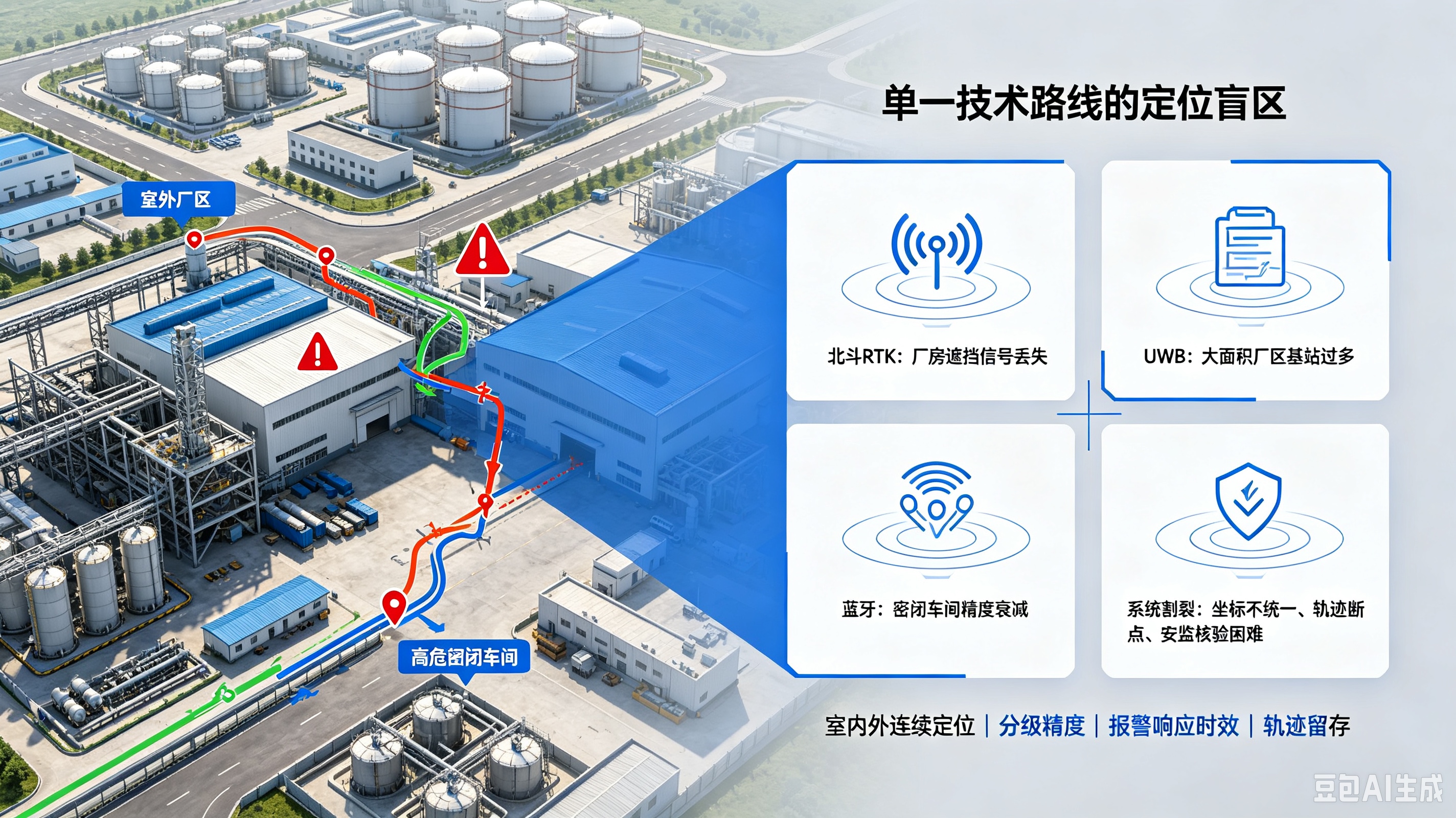 化工企业人员定位系统：北斗RTK+UWB+蓝牙融合定位破解危化厂区全域管控难题