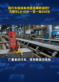 旧行车低成本改造选哪款遥控？力德尔LD‑8DK一发一收898元#工业遥控器 