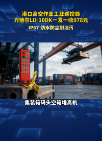 港口高空作业工业遥控器，力德尔LD-10DK一发一收978元#工业遥控器 