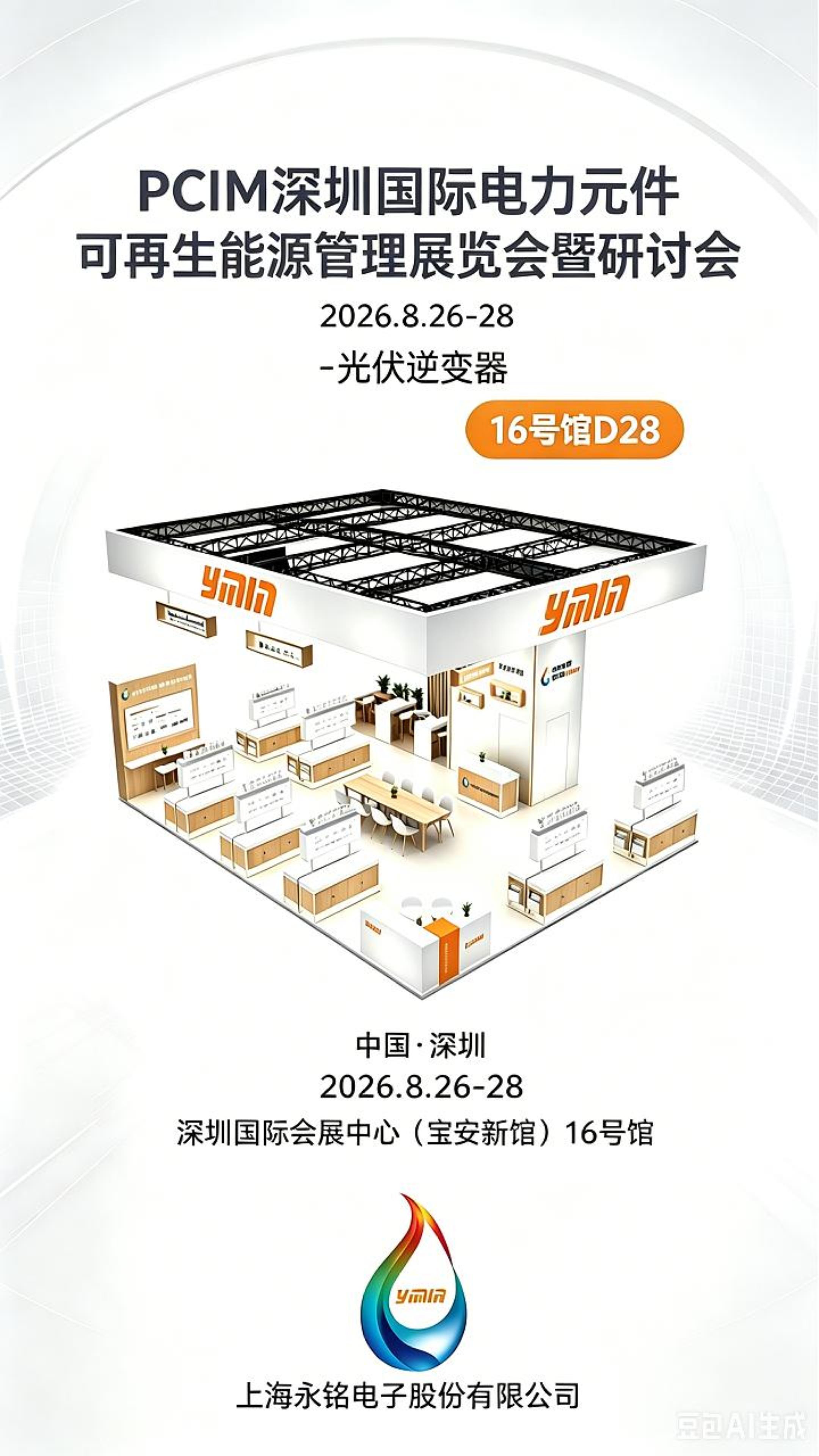 深圳PCIM展丨光伏逆变器面临光照波动与开关尖峰，永铭方案高容量密度、耐大纹波，选型灵活。#电容器# 
