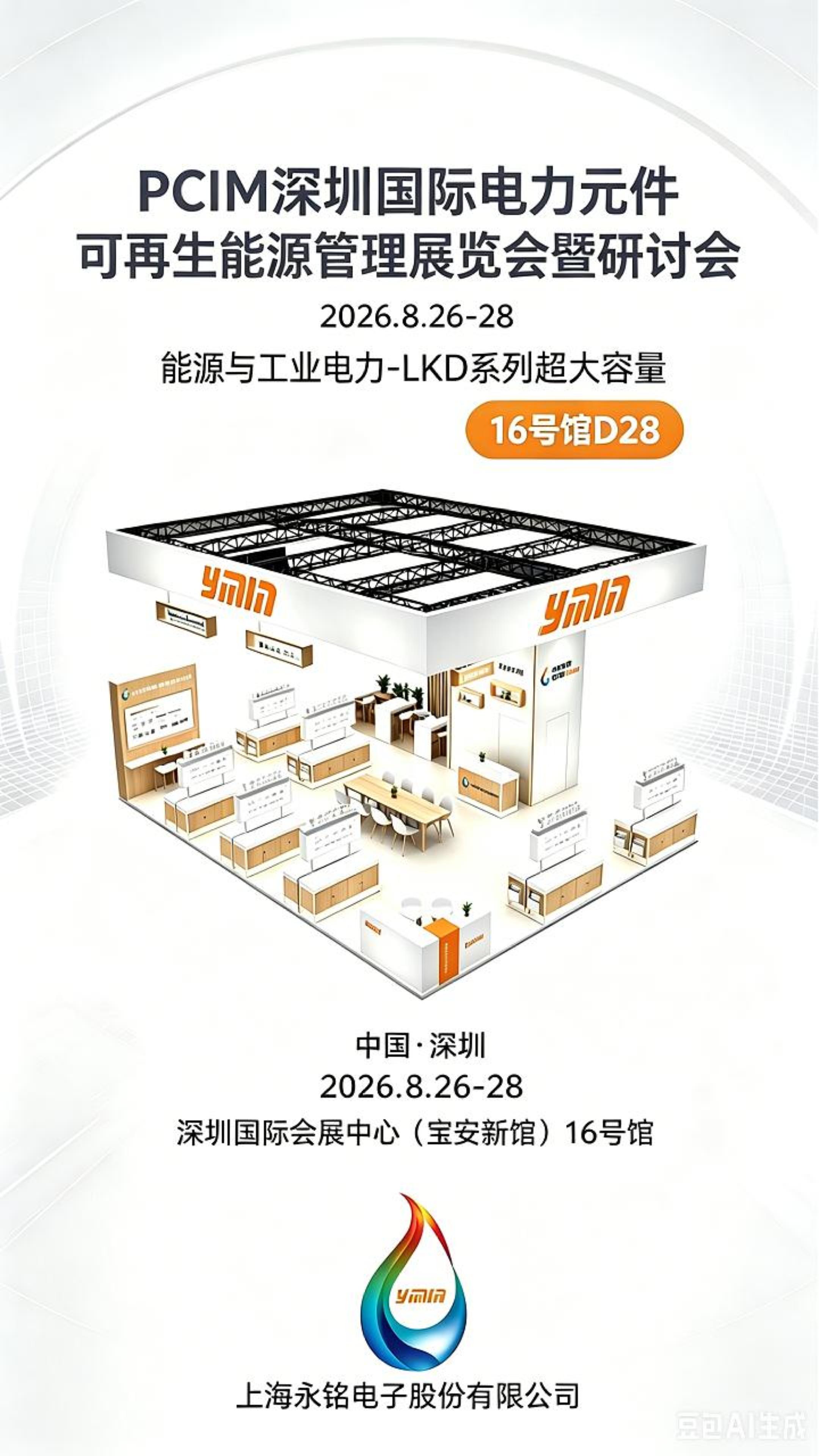 深圳PCIM展前瞻丨永铭LKD系列较牛角电容体积更小，破解大功率小型化难题。#电容器#深圳PCIM
 