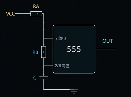解读555无稳态振荡器电路的工作原理