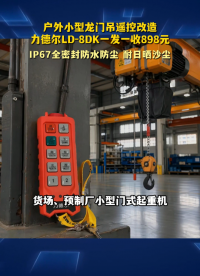 户外小型龙门吊遥控改造，力德尔LD-8DK一发一收898元#工业遥控器 