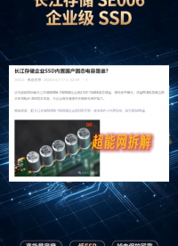 长江存储SE006企业SSD拆解：PLP掉电保护电容来自永铭，国产电容方案撑起数据安全