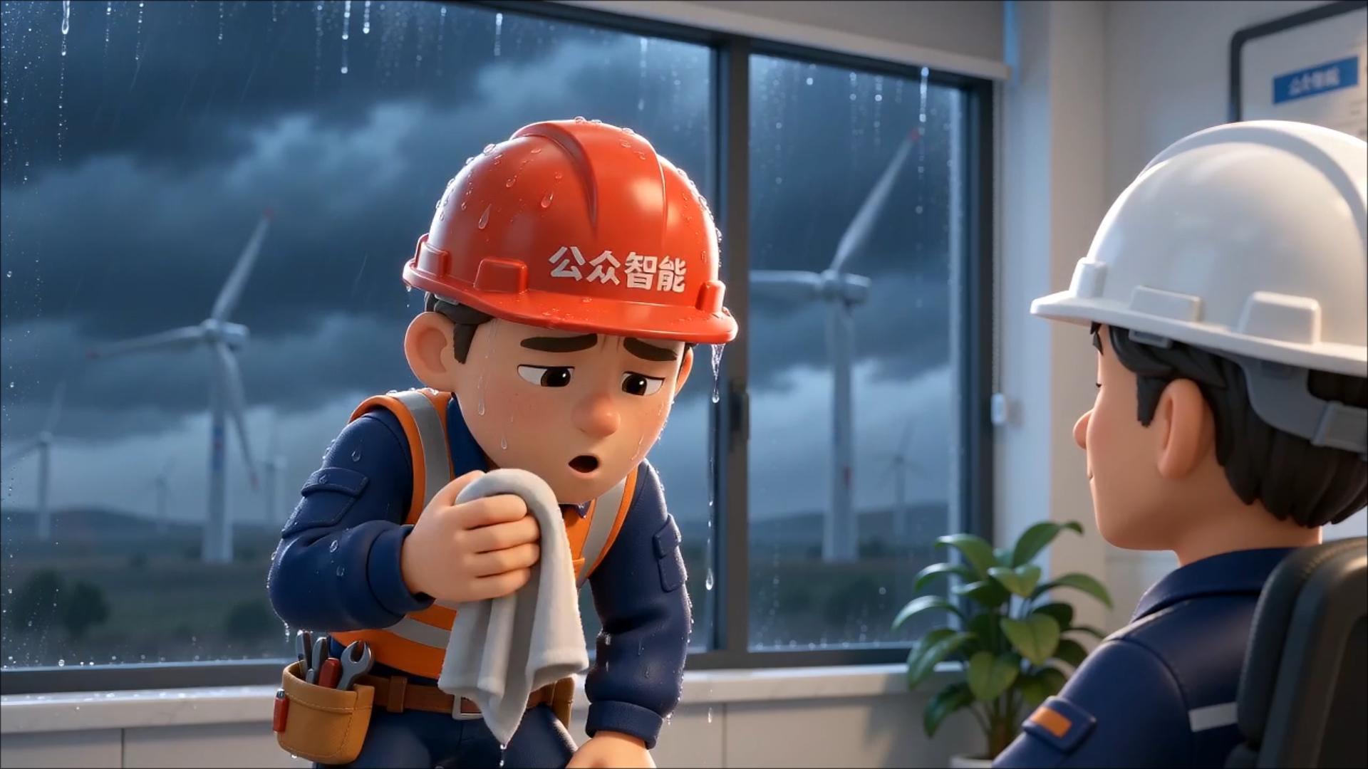 从前冒雨跑电站，如今坐屋管全场！风电智慧运维超省心。 #风电运维#新能源#风电#故障排查    