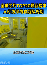 全球芯片TOP 20最新榜单，AI引发半导体超级周期#人工智能#AI产业#芯片#存储
 