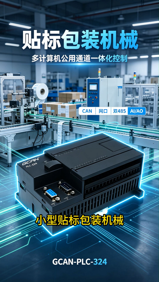 多总线一体化PLC选广成科技GCAN‑PLC‑324