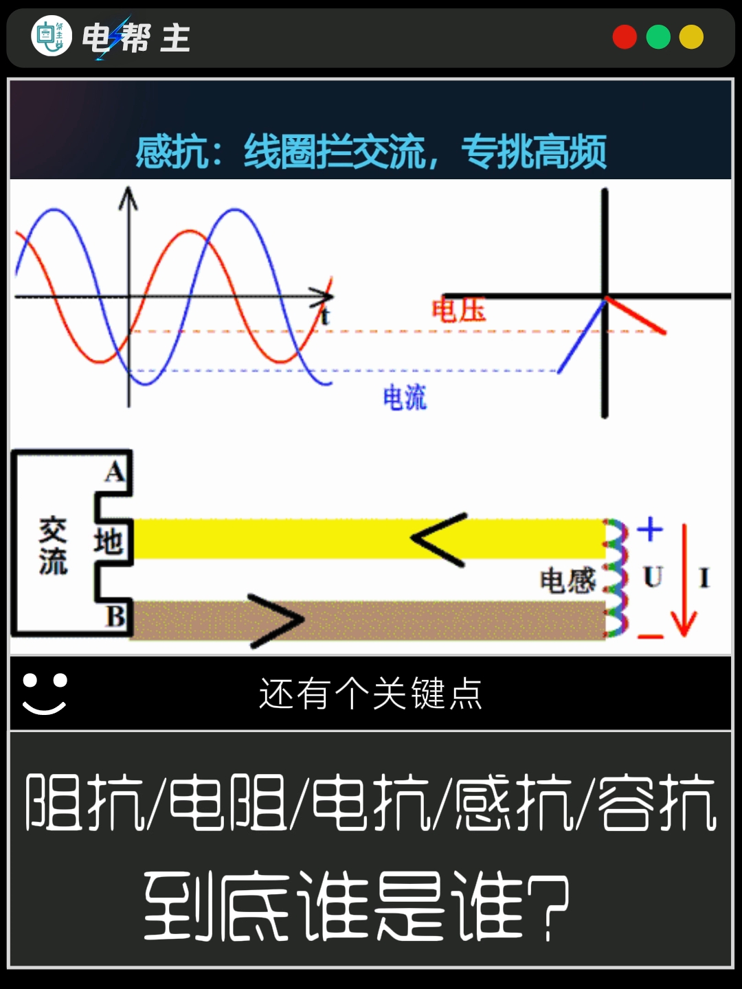 阻抗、电阻、电抗、感抗、容抗，到底谁是谁？#电工知识 #电工日常分享 #电工知识科普 #电路工程师 