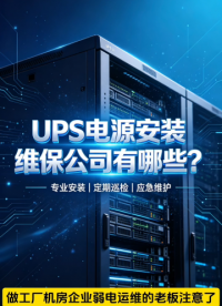 弱电运维必看：蓄电池老化带来的 UPS 隐藏风险，如何提前预判？