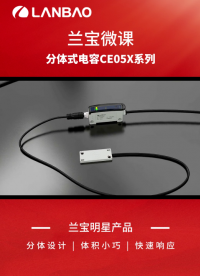 兰宝传感：分体式电容可达100Hz的高响应速度，分离式放大器设计，5.5mm的扁平感应头，适配紧凑工况