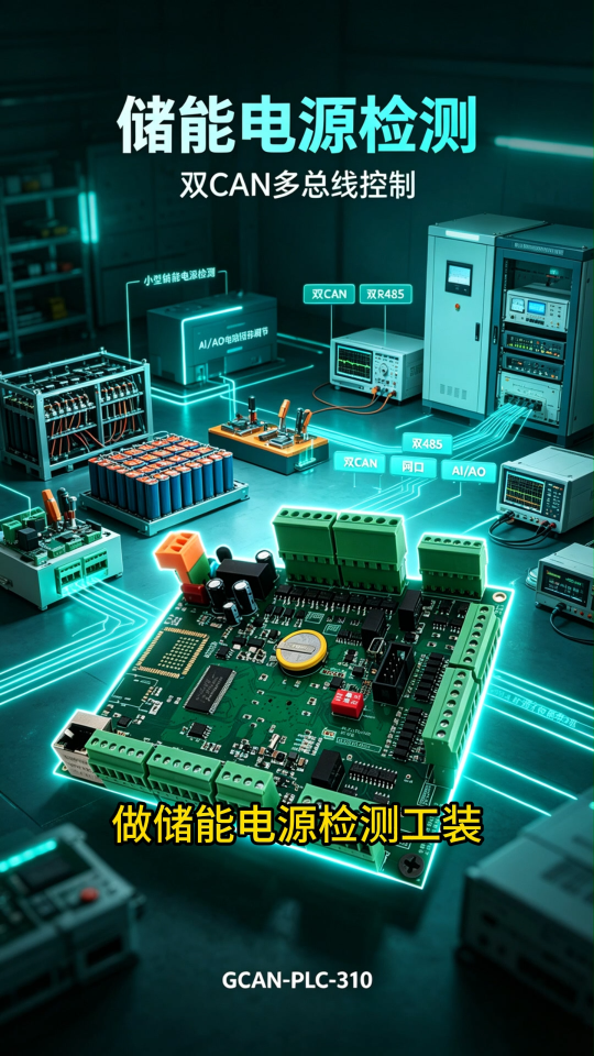 储能工装控制广成科技GCAN‑PLC‑310国产PLC
