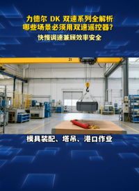 力德尔 DK 双速系列全解析，哪些场景必须用双速遥控器？#工业遥控器 