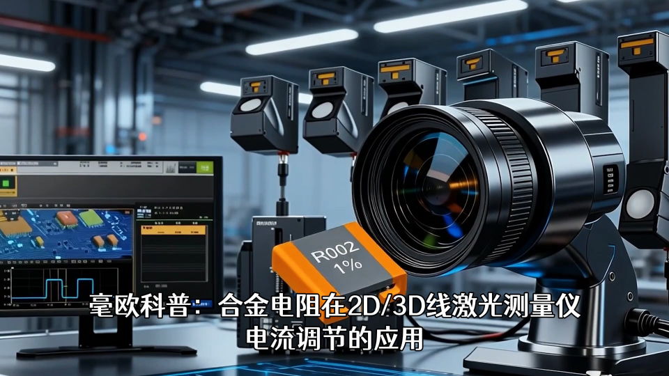 毫欧电子浅析：合金电阻在2D/3D线激光测量仪电流调节的应用#硬核拆解 #电子元器件 #合金电阻 