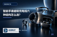 智能手表磁吸充电线六种结构怎么选？