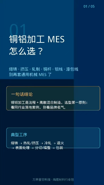 铜铝加工 MES 怎么选？铜杆/铝线/漆包线厂别再套通用 MES 了# MES# 铜加工mes# 