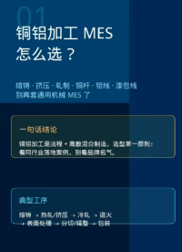 铜铝加工 MES 怎么选？铜杆/铝线/漆包线厂别再套通用 MES 了# MES# 铜加工mes# 