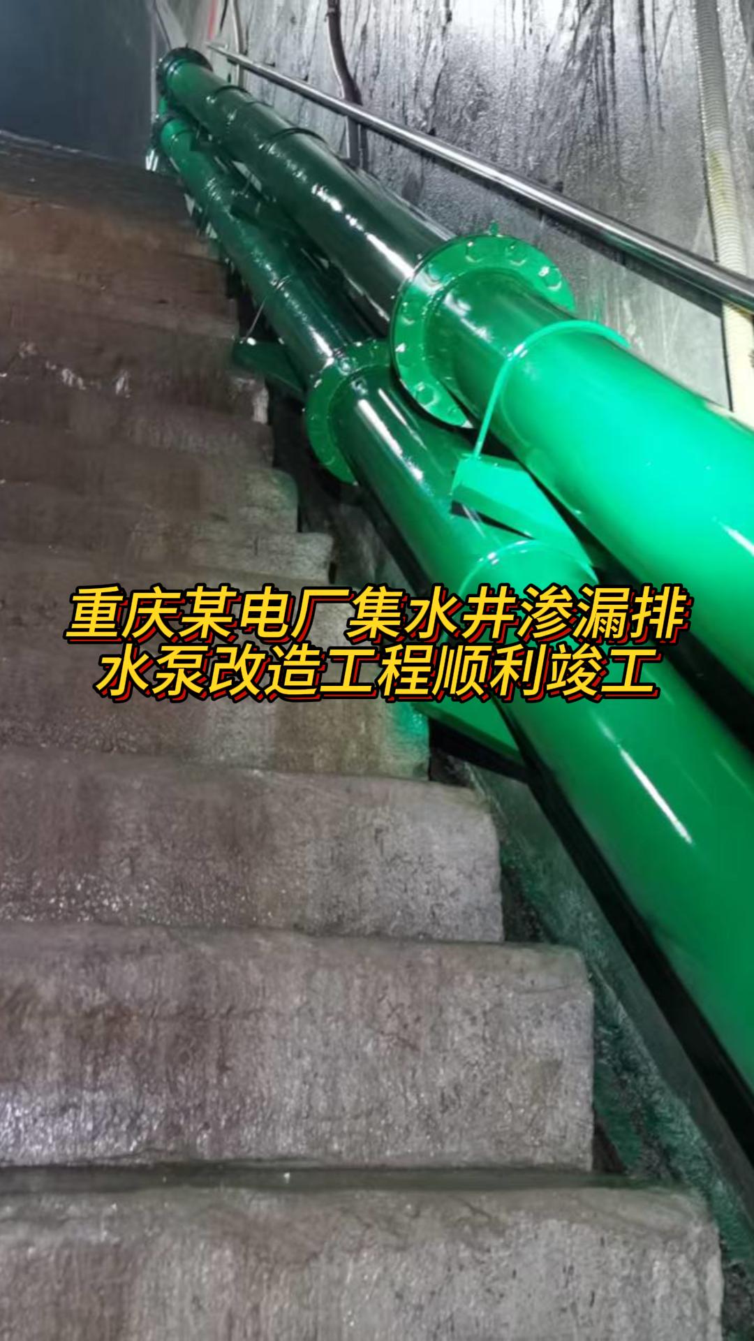 【竣工案例】重庆某电厂集水井渗漏排水泵改造工程