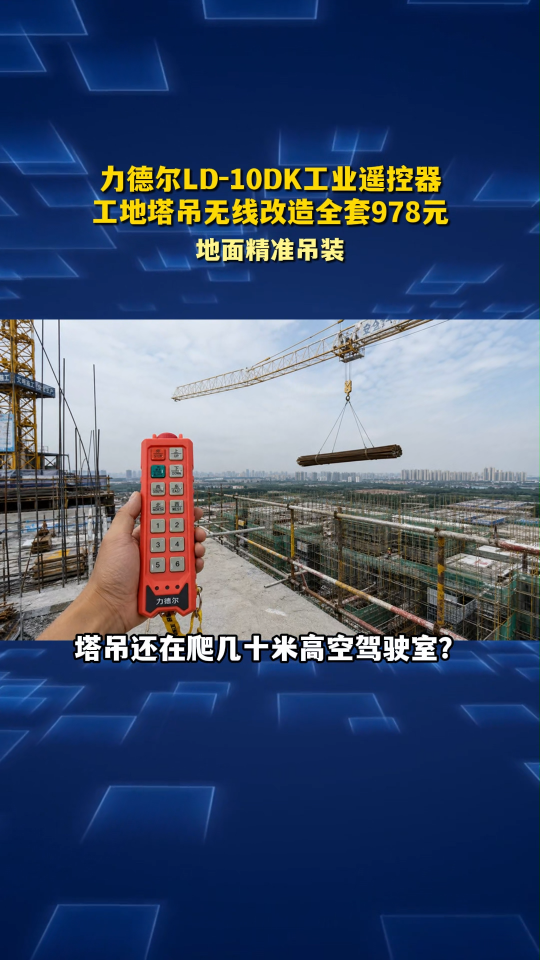 力德尔LD-10DK工业遥控器，工地塔吊无线改造全套978元#工业遥控器 