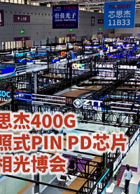 芯思杰400G背照式PIN PD芯片亮相光博会