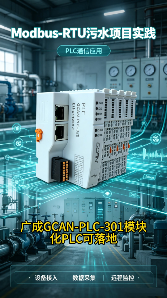 GCAN-PLC-301落地案例，Modbus‑RTU污水项目实践