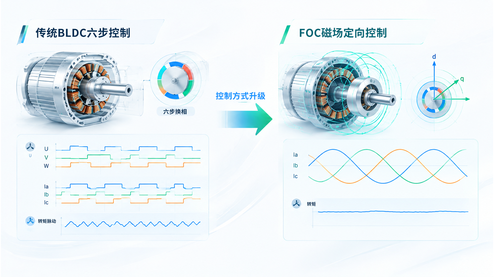 为什么BLDC电机控制越来越多采用无感FOC？