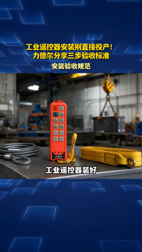 工业遥控器安装别直接投产！力德尔分享三步验收标准#工业遥控器 