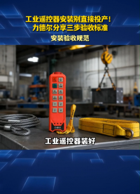 工业遥控器安装别直接投产！力德尔分享三步验收标准#工业遥控器 
