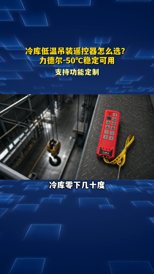 冷库低温吊装遥控器怎么选？力德尔-50℃稳定可用#工业遥控器 