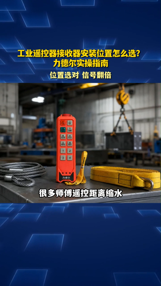 工业遥控器接收器安装位置怎么选？力德尔实操指南#工业遥控器 #工业遥控器定制 