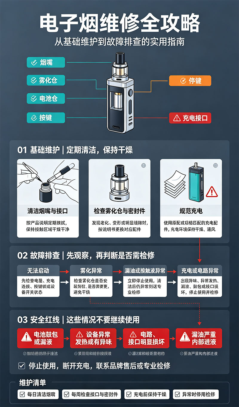 雾化器维修的边界：哪些故障需要返厂处理？