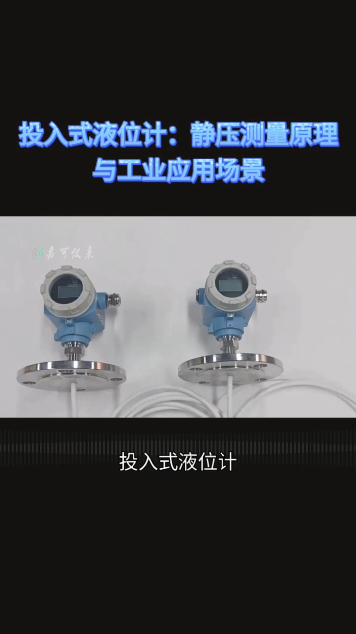 投入式液位计：静压测量原理与工业应用场景#农业物联网 #专科生 #plc教学 #警车灯电路 #溶氧仪校准 