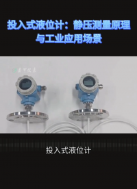 投入式液位计：静压测量原理与工业应用场景#农业物联网 #专科生 #plc教学 #警车灯电路 #溶氧仪校准 