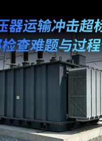 变压器运输冲击超 3G 需五方联审！隐形冲击难察觉，测振仪留存可信数据#变压器运输 #运输监测 
