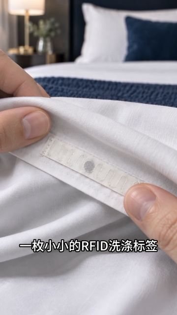 RFID洗涤标签｜回收 · 洗涤 · 盘点 · 交接 #rfid标签 #洗涤标签 #布草洗涤 