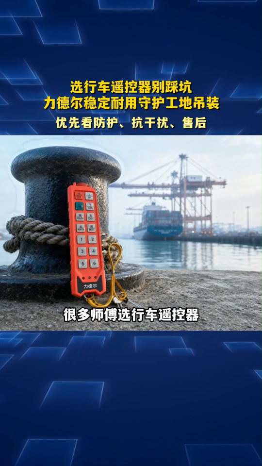 选行车遥控器别踩坑，力德尔稳定耐用守护工地吊装#工业遥控器 