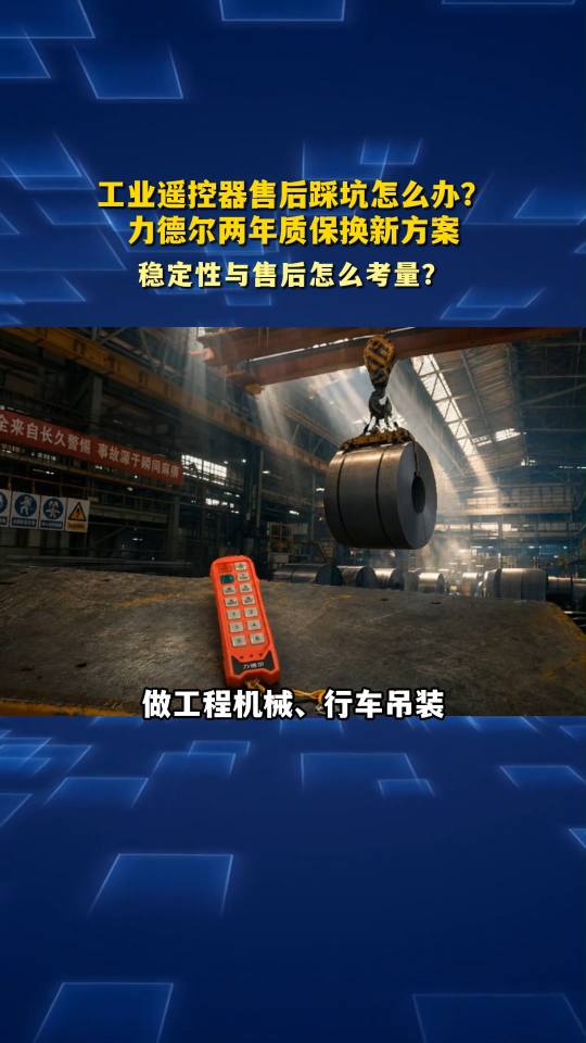 工业遥控器售后踩坑怎么办？力德尔两年质保换新方案#工业遥控器 