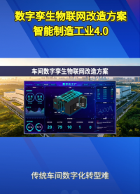 智能制造车间改造｜数字孪生+工业物联网，远程监控整条产线运行状态#plc #物联网 